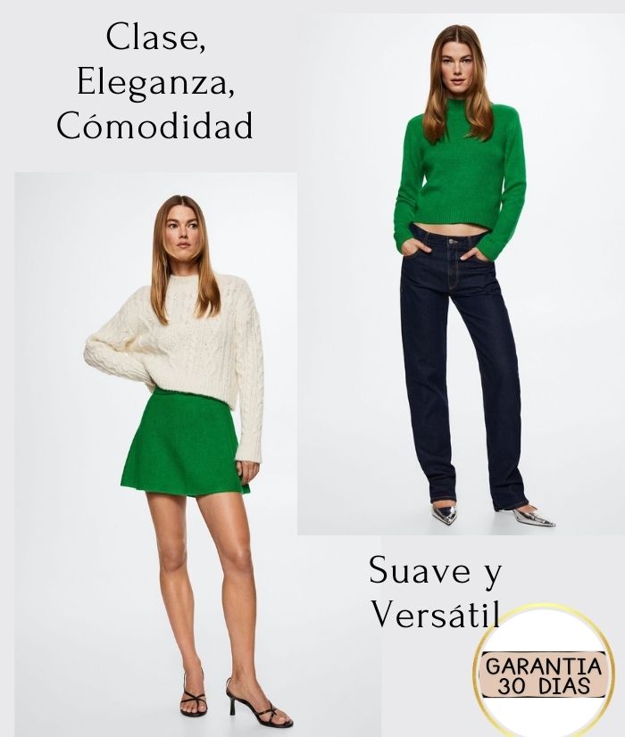 Vemelys-Suéter de lujo Mohair elegante y versátil.